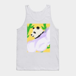 Panda in a Purple Cloud by Yuuki G Tank Top